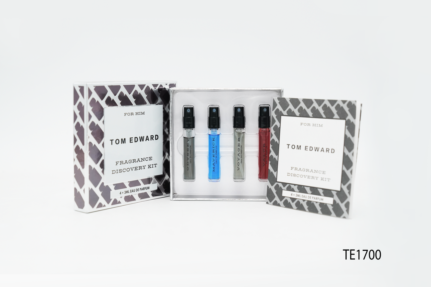 Tom Edward for Him Fragrance Discovery Kit (4 x 3ml Eau de Parfum)