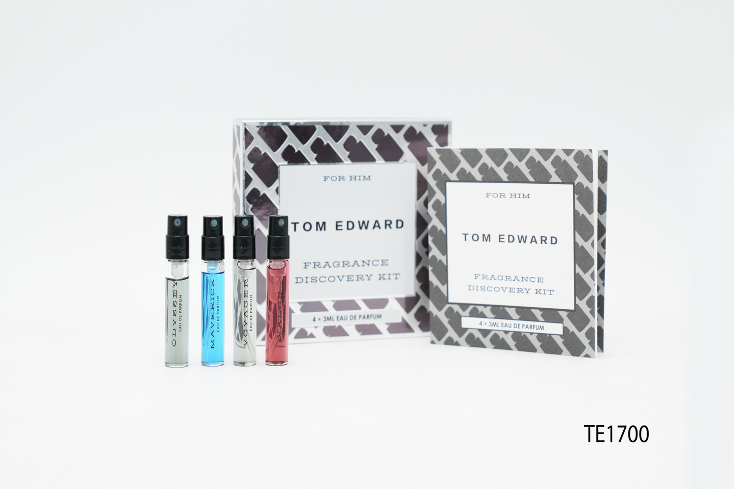 Tom Edward for Him Fragrance Discovery Kit (4 x 3ml Eau de Parfum)
