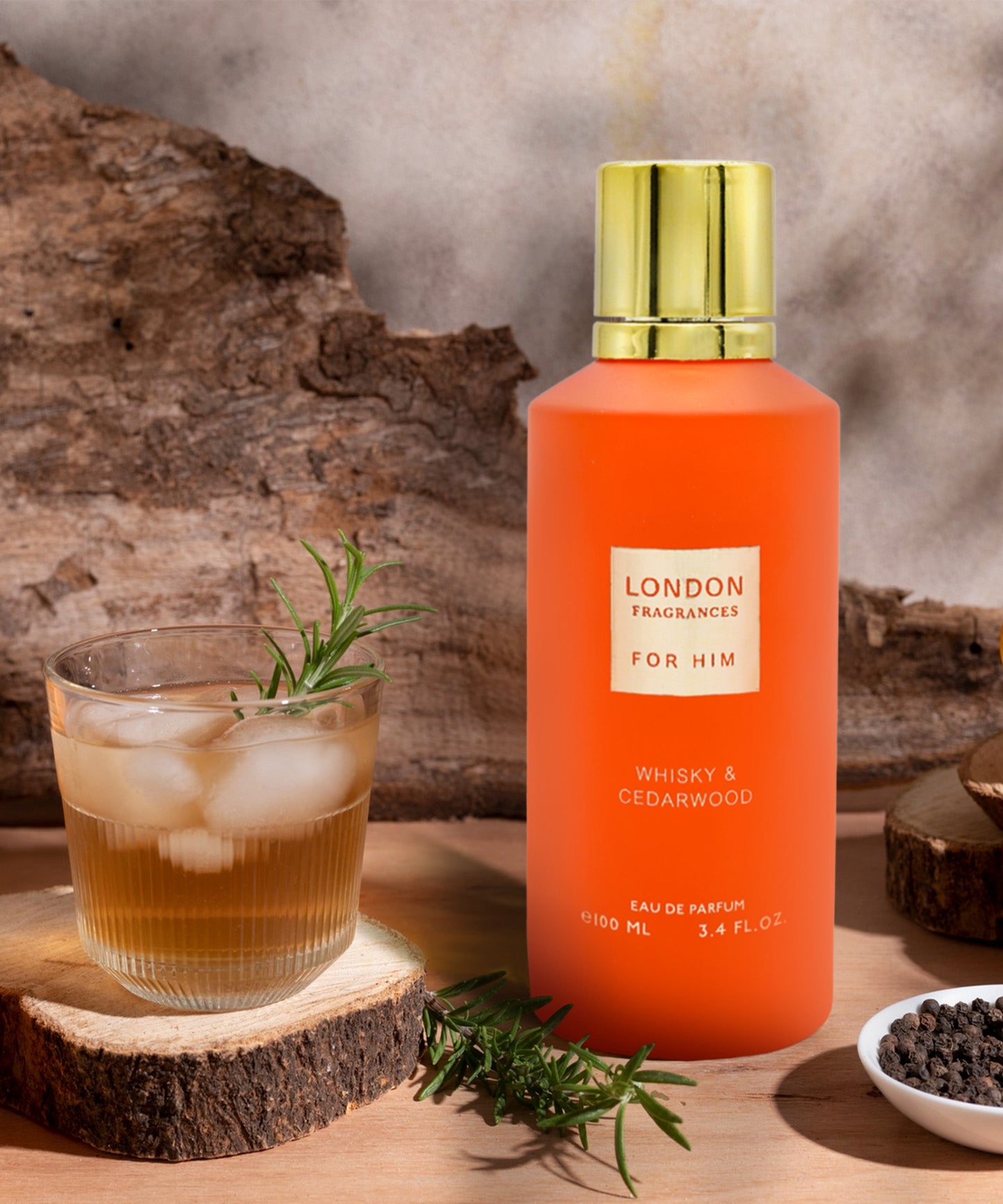 London Fragrances For Him Whisky & Cedarwood - Eau de Parfum 100ml