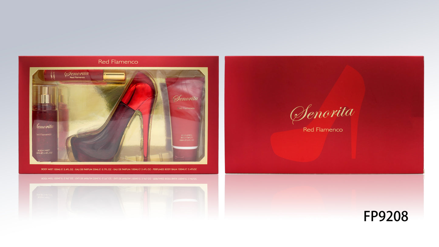 Senorita Red Flamenco 4pc Women's Perfume Gift Set