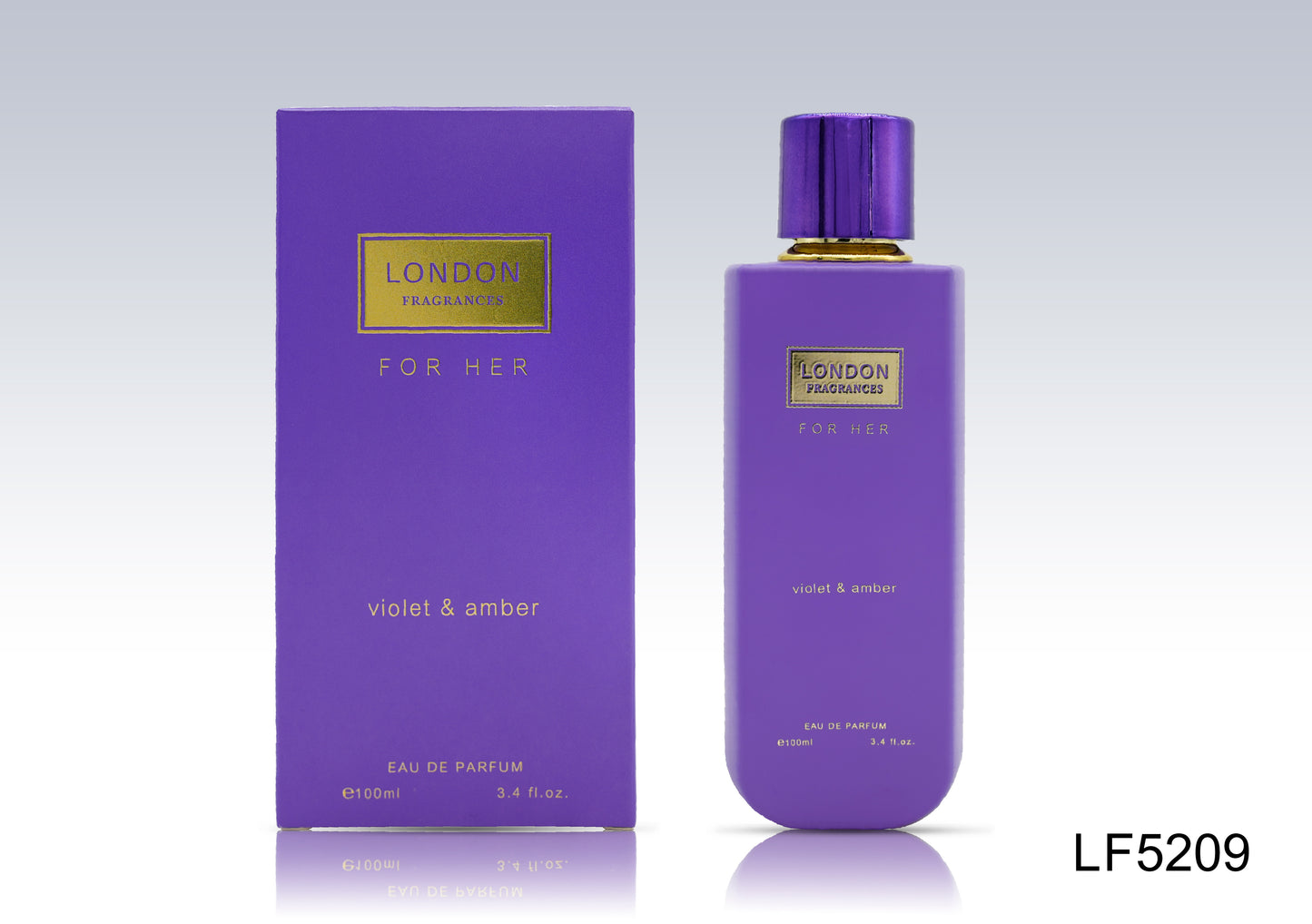 London Fragrances For Her Violet & Amber - Eau de Parfum 100ml