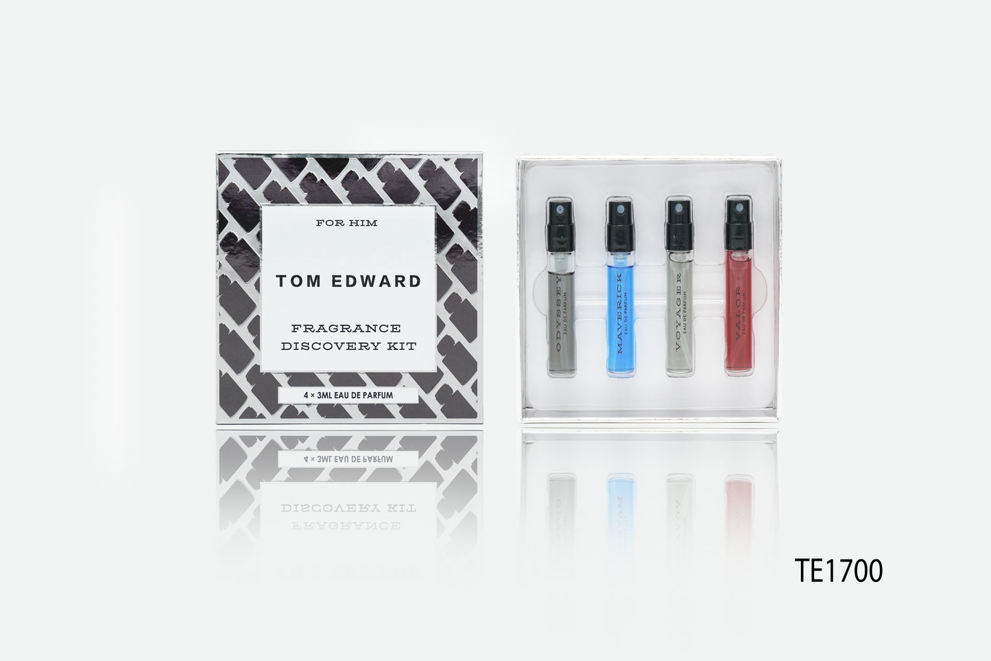 Tom Edward for Him Fragrance Discovery Kit (4 x 3ml Eau de Parfum)