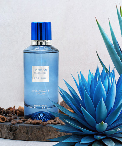 London Fragrances For Him Blue Agava &amp; Cacao - Eau de Parfum 100ml