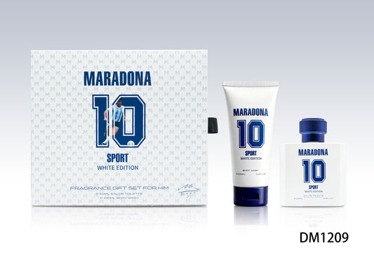 MARADONA SPORT WHITE EDITION GIFTSET - 50ML EAU DE TOILETTE + 100ML BODY WASH