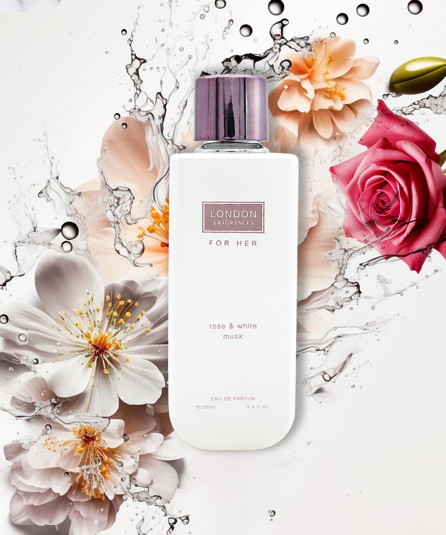 Fragancias londinenses para ella: rosa y almizcle blanco - Eau de Parfum 100 ml
